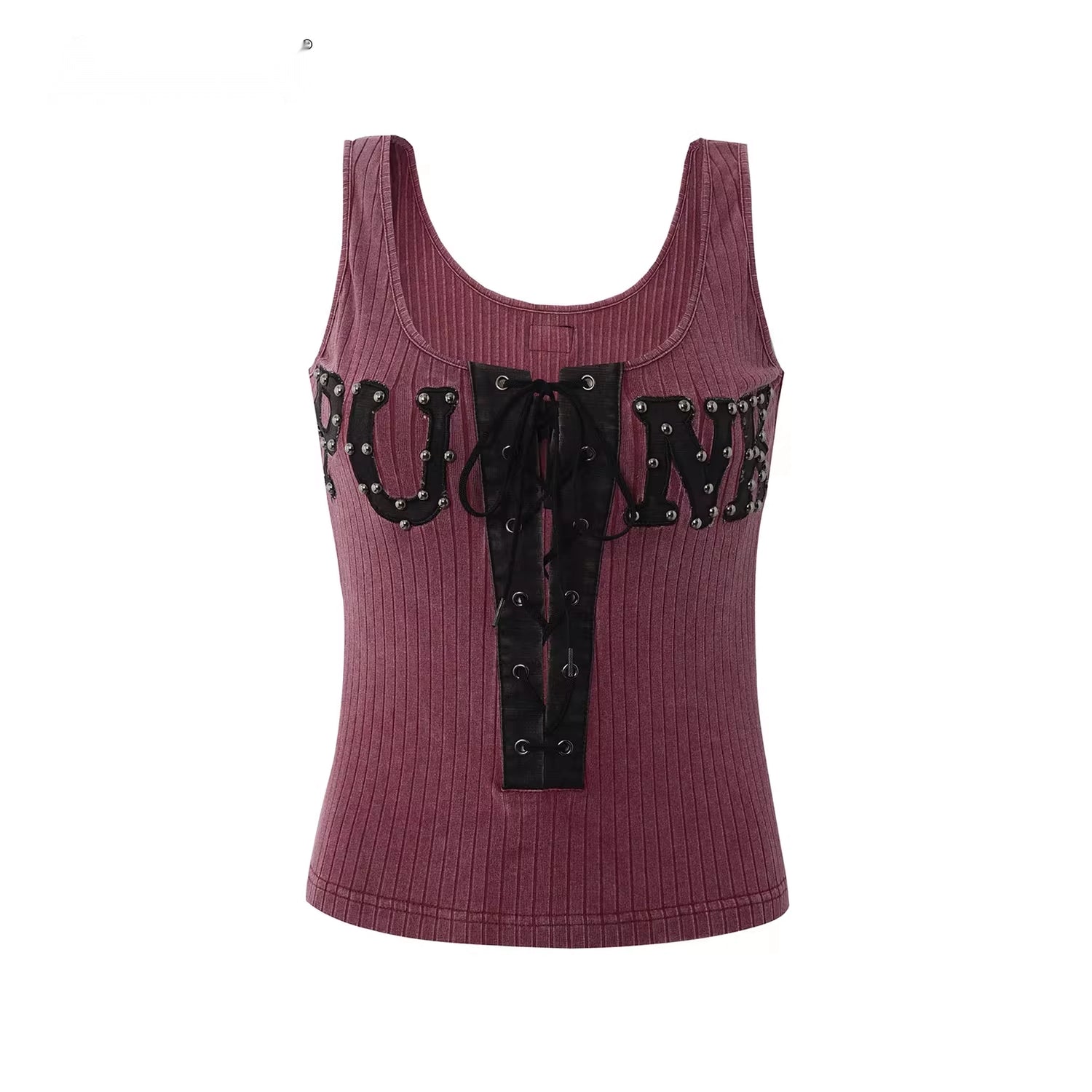 24ans_Punk_Strap_Rivet_Patchwork_Vest_MISSTT