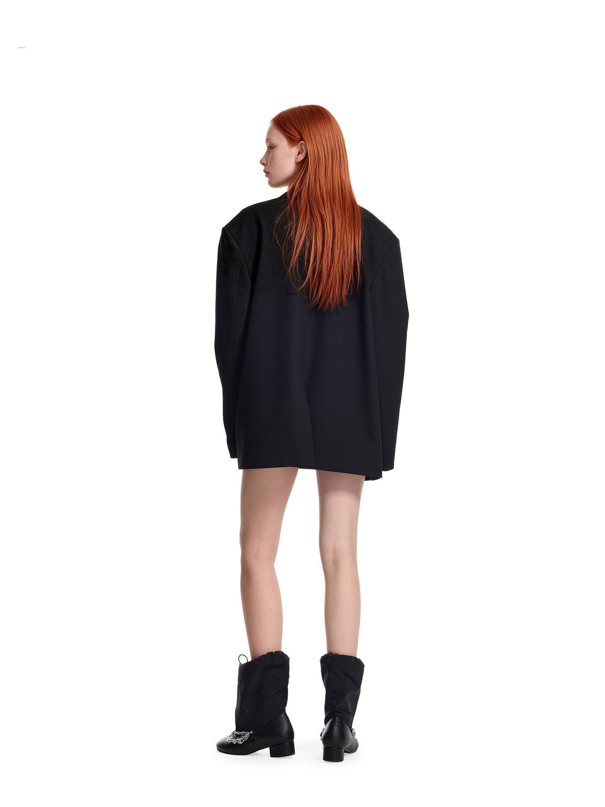 24ans Punk Vintage Spliced Hooded Polyester Women&
