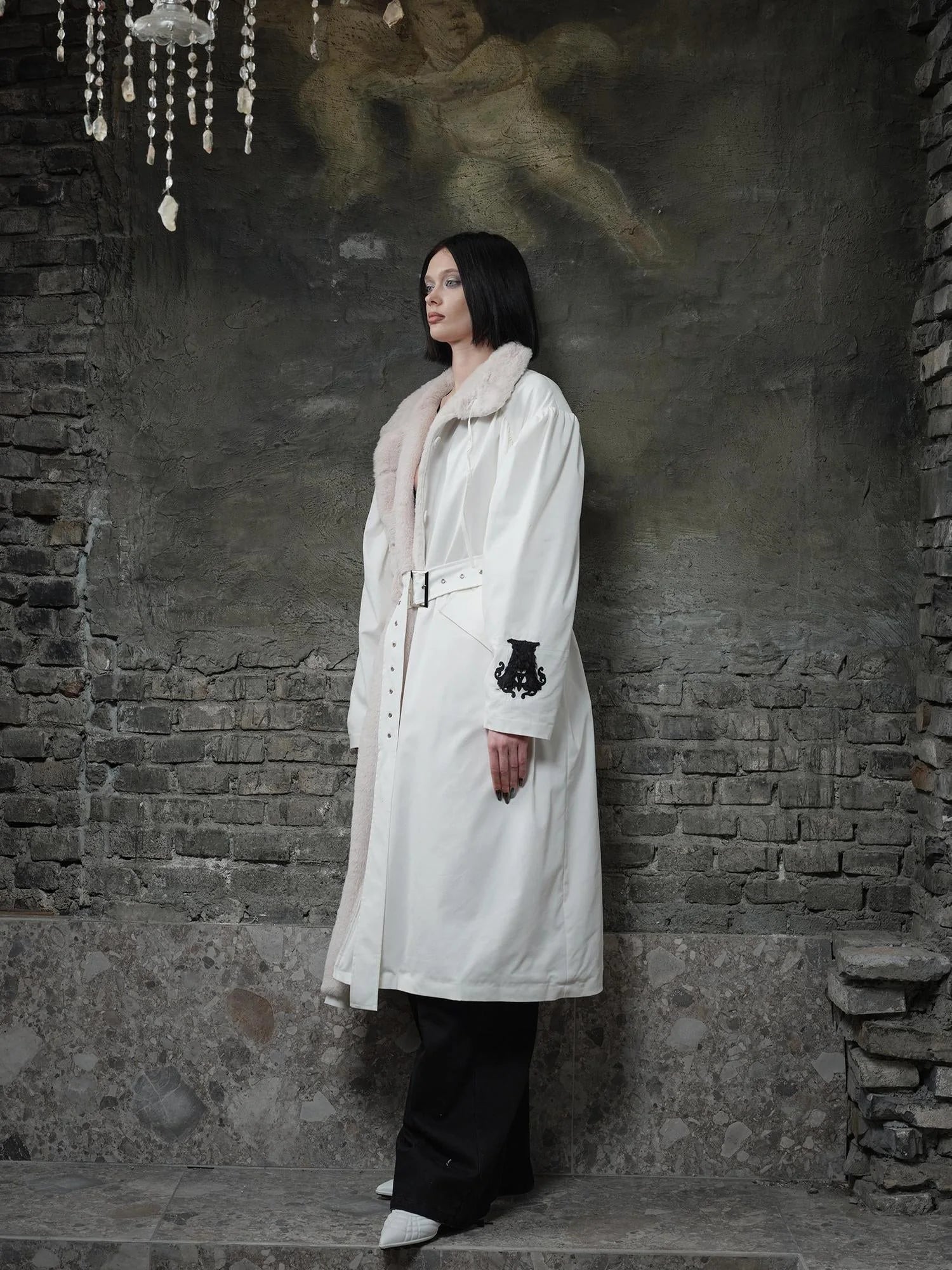 Reversible Faux Fur Leather Double Face Coat