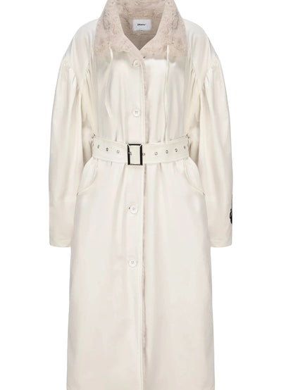 Reversible Faux Fur Leather Double Face Coat