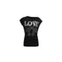 24ans Rivet T-Shirt In Black And White MISSTT