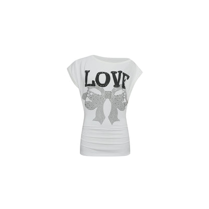 24ans Rivet T-Shirt In Black And White MISSTT