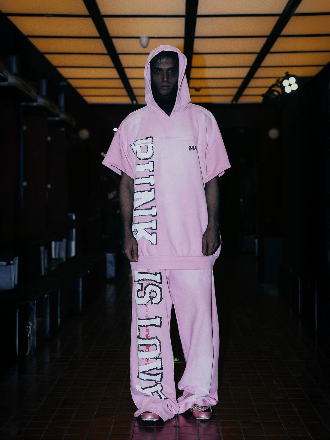 24ans Runway 2025 Summer Hoodie And Pants Set-1
