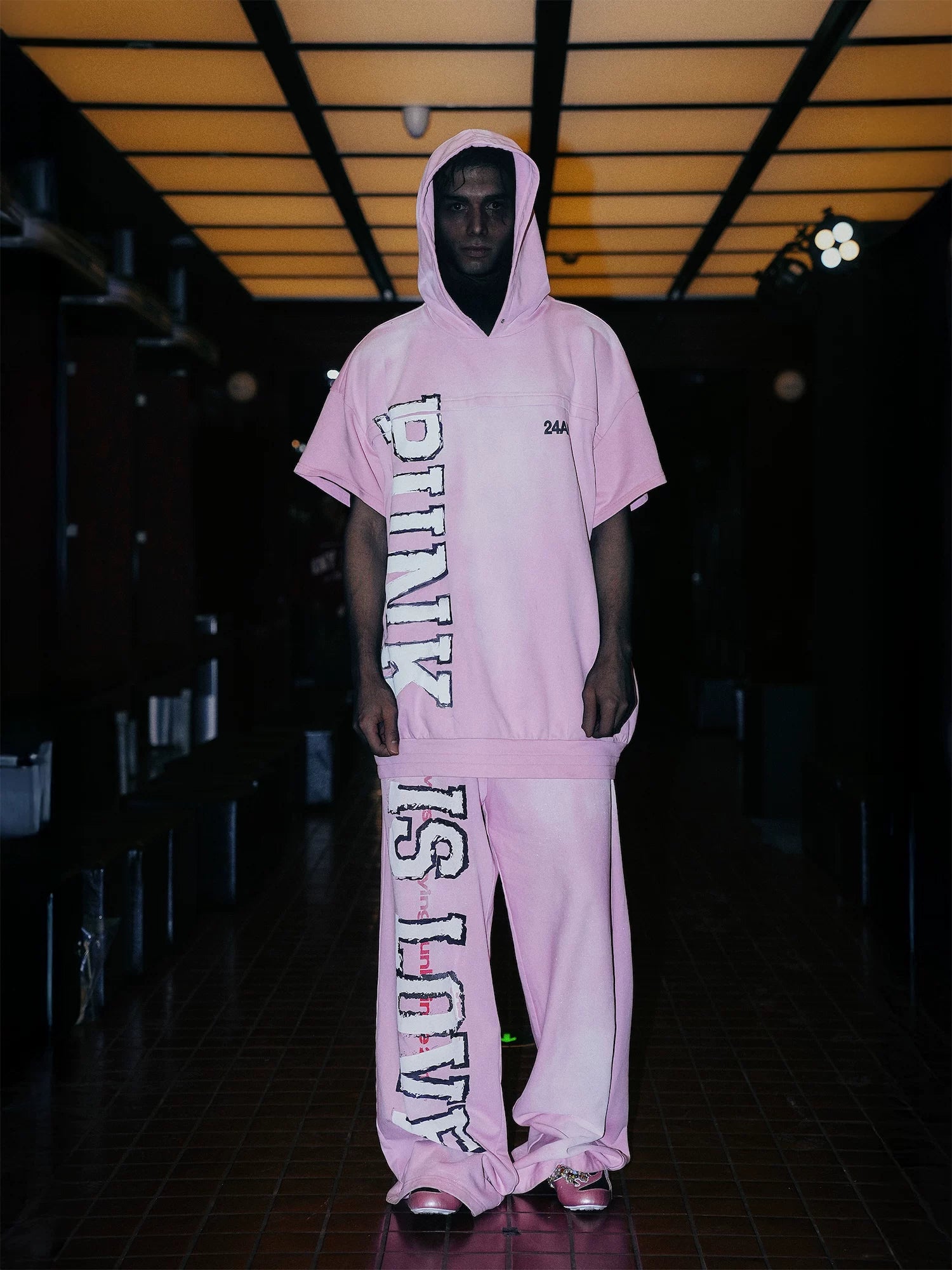 24ans Runway 2025 Summer Hoodie And Pants Set-1