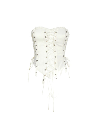 24ans_Satin_Bustier_Lace_Top_And_Skirt_Set_MISSTT