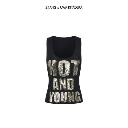 24ans_Sequined_Embroidered_Letter_And_Figure_Women&