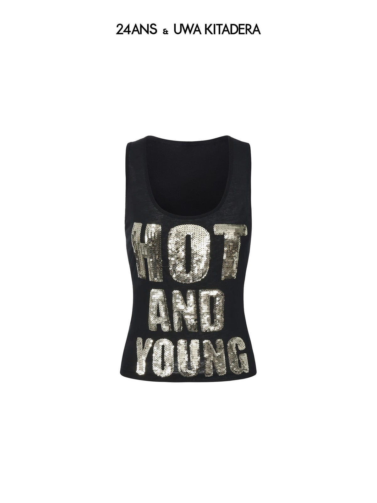24ans Sequined Embroidered Letter And Figure Women&