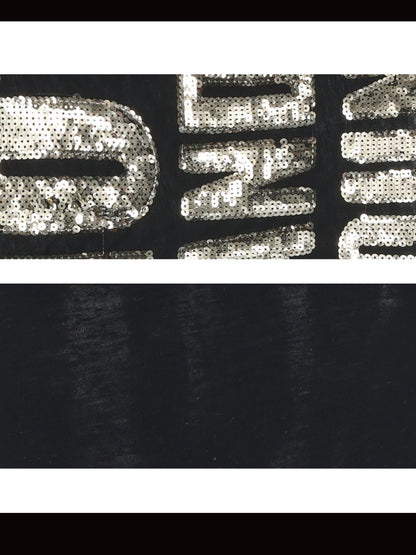24ans Sequined Embroidered Letter And Figure Women&