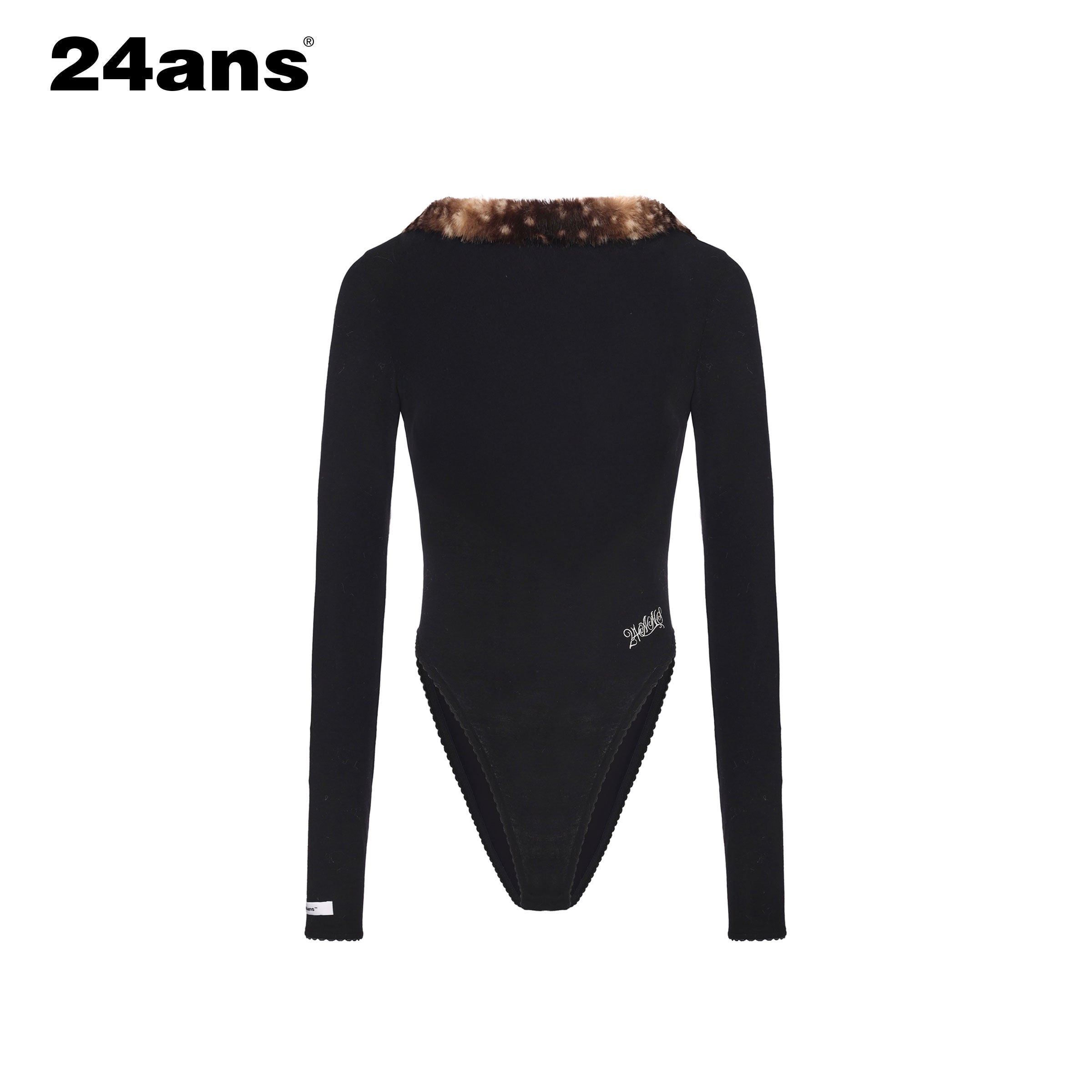 24ans_Sexy_Slim_Fit_Panel_Lyocell_Wool_Stretch_Long_Sleeve_Women_Black_T-Shirt_MISSTT