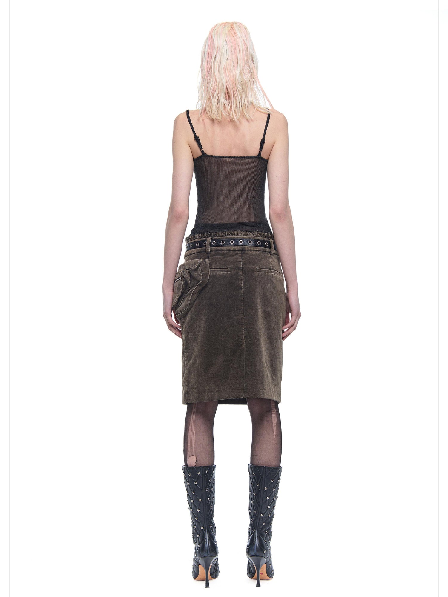 24ans Sheer Rayon Blend Slip Dress With Lace Trim