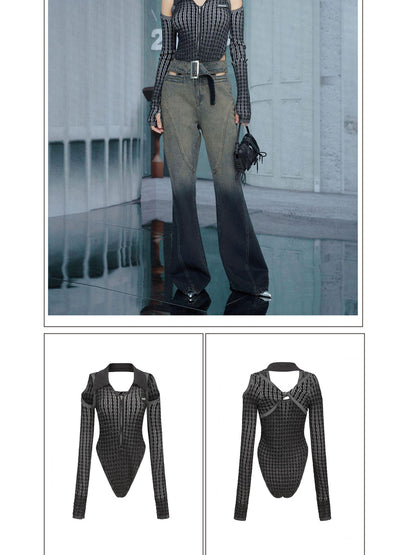 24ans Slim Fit Cutout Back Bodysuit