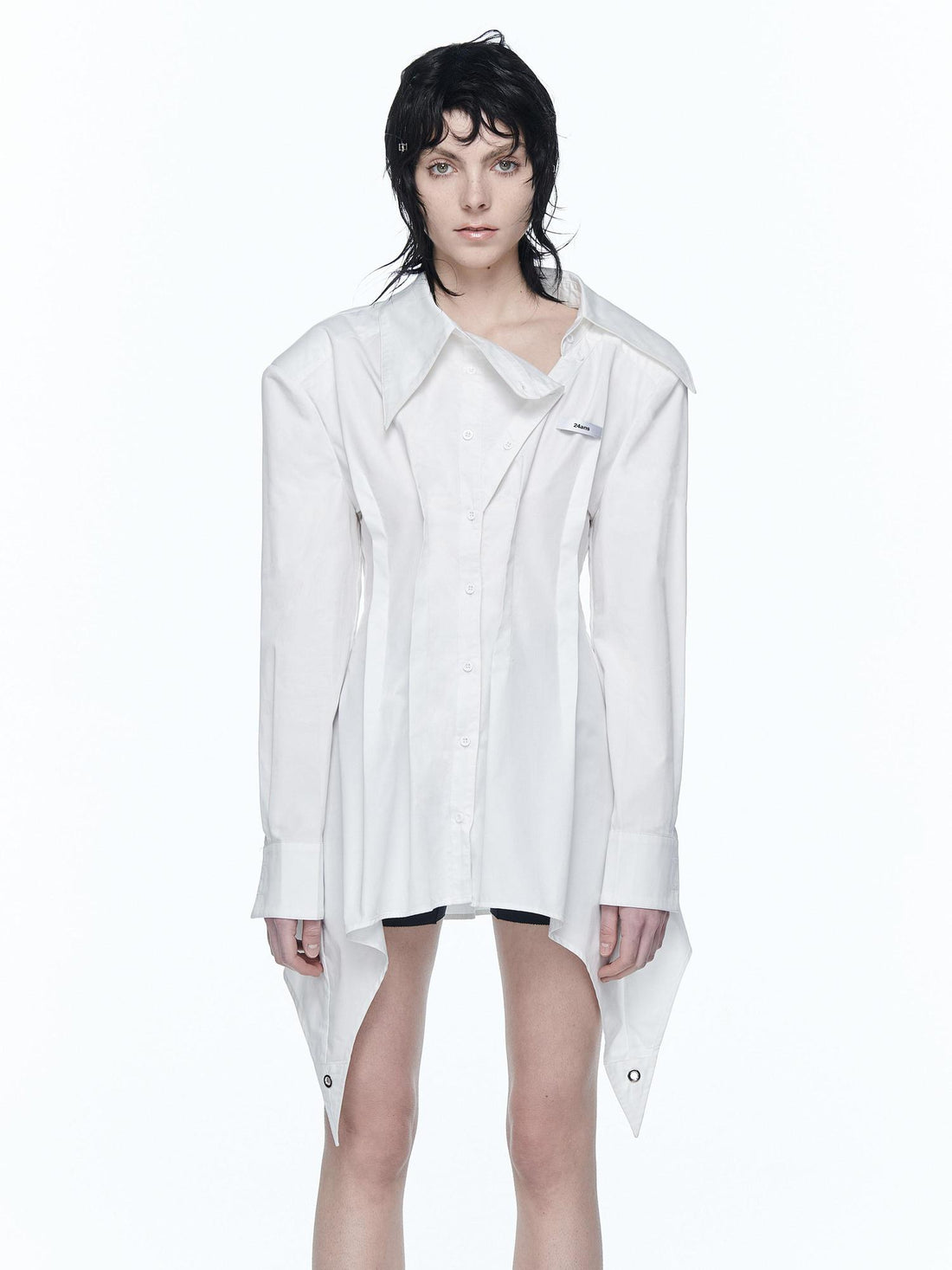 24ans Slinky Waist Tie Shirt Dress