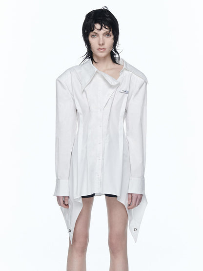 24ans Slinky Waist Tie Shirt Dress