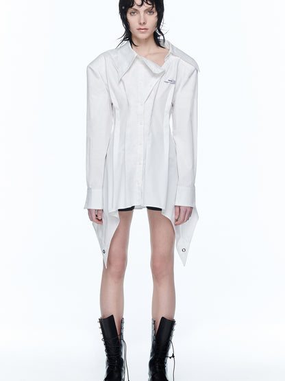 24ans Slinky Waist Tie Shirt Dress