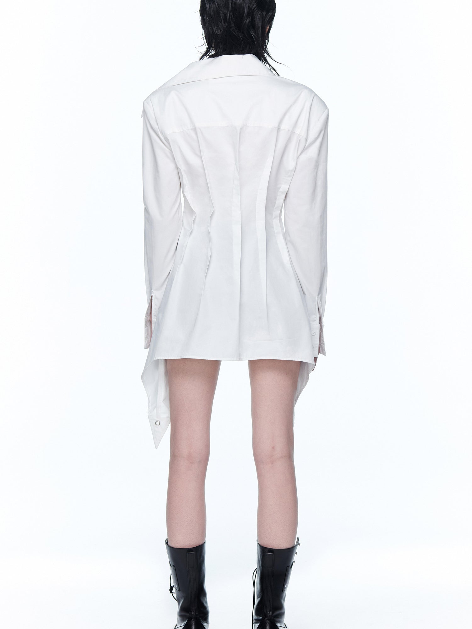24ans Slinky Waist Tie Shirt Dress
