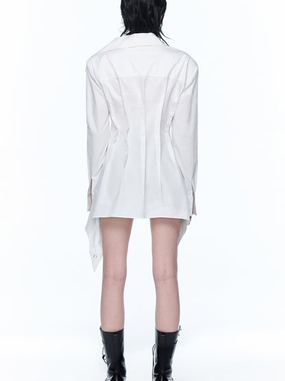 24ans Slinky Waist Tie Shirt Dress