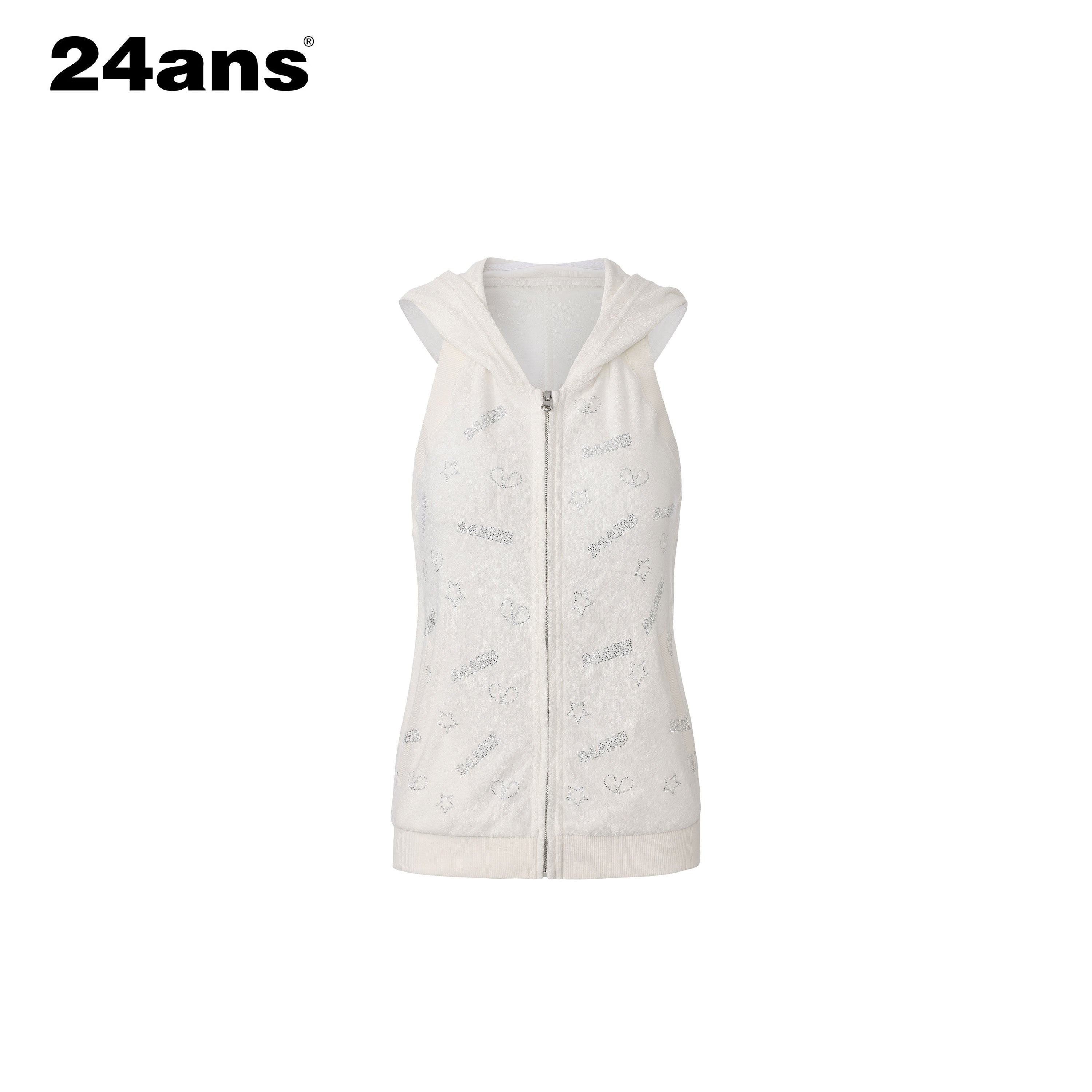 24ans Soft Ribbed Letter Crop Vest Mini Skirt Women Two Piece Knit Top &amp; Skirt Sets