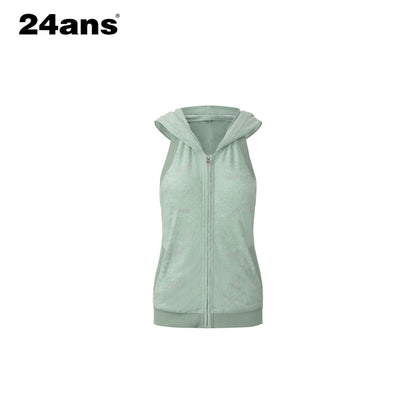 24ans Soft Ribbed Letter Crop Vest Mini Skirt Women Two Piece Knit Top &amp; Skirt Sets