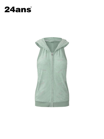 24ans Soft Ribbed Letter Crop Vest Mini Skirt Women Two Piece Knit Top &amp; Skirt Sets