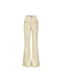 Stars Print Flared Trousers Loose High Waist Cotton Wide Leg Pants