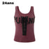 24ans Strap Rivet Washed Stripe Applique Vest MISSTT