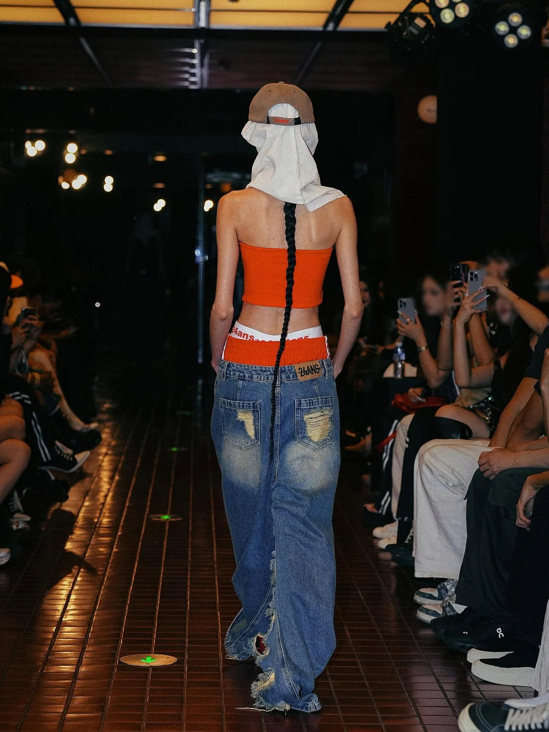 24ans Strapless Top With Punk Slogan Bikini