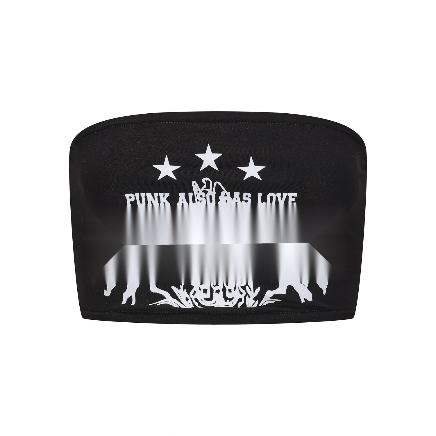 24ans_Strapless_Top_With_Punk_Slogan_MISSTT