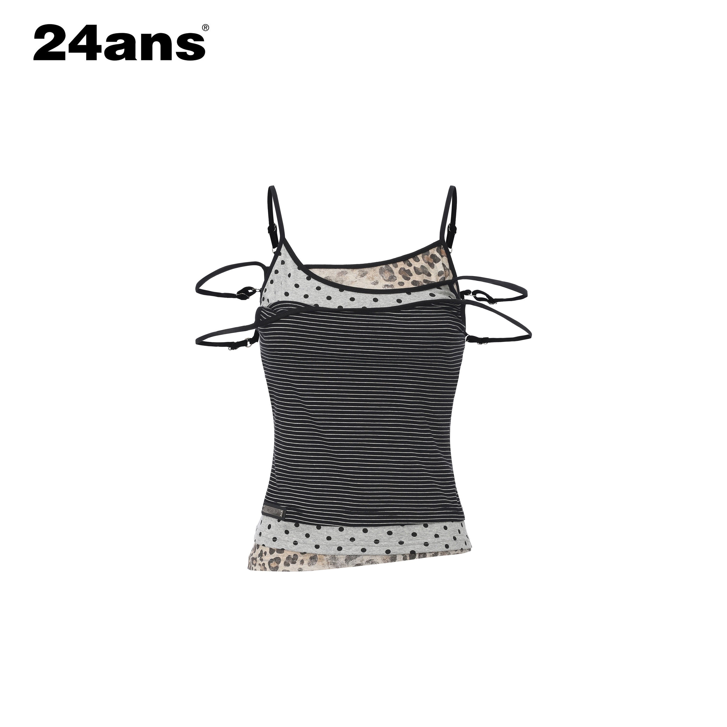24ans_Striped_Print_Faux_Layered_Fabric_Splice_Cropped_Women&