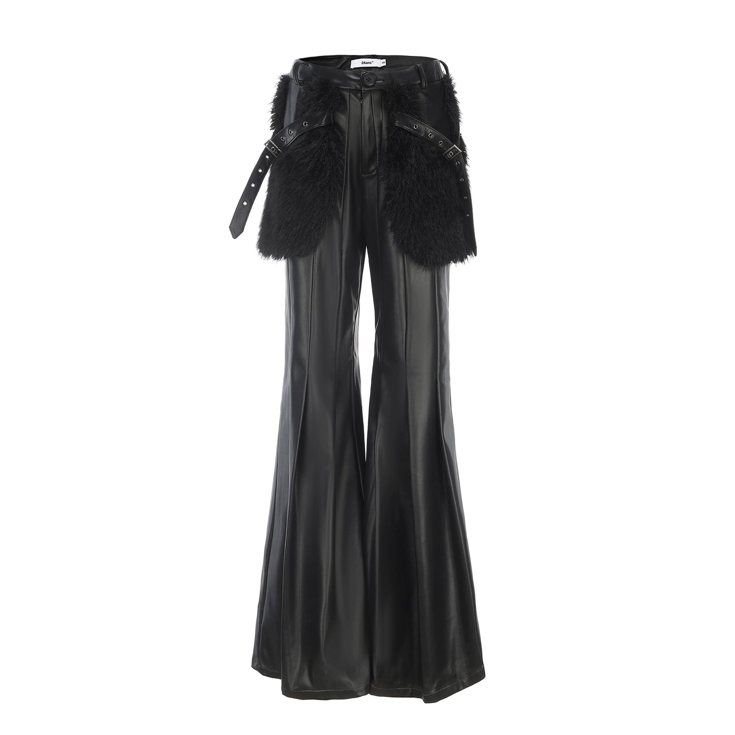 24ans_Suede_Flared_Trousers_With_Multi_Pleat_Detailing_MISSTT