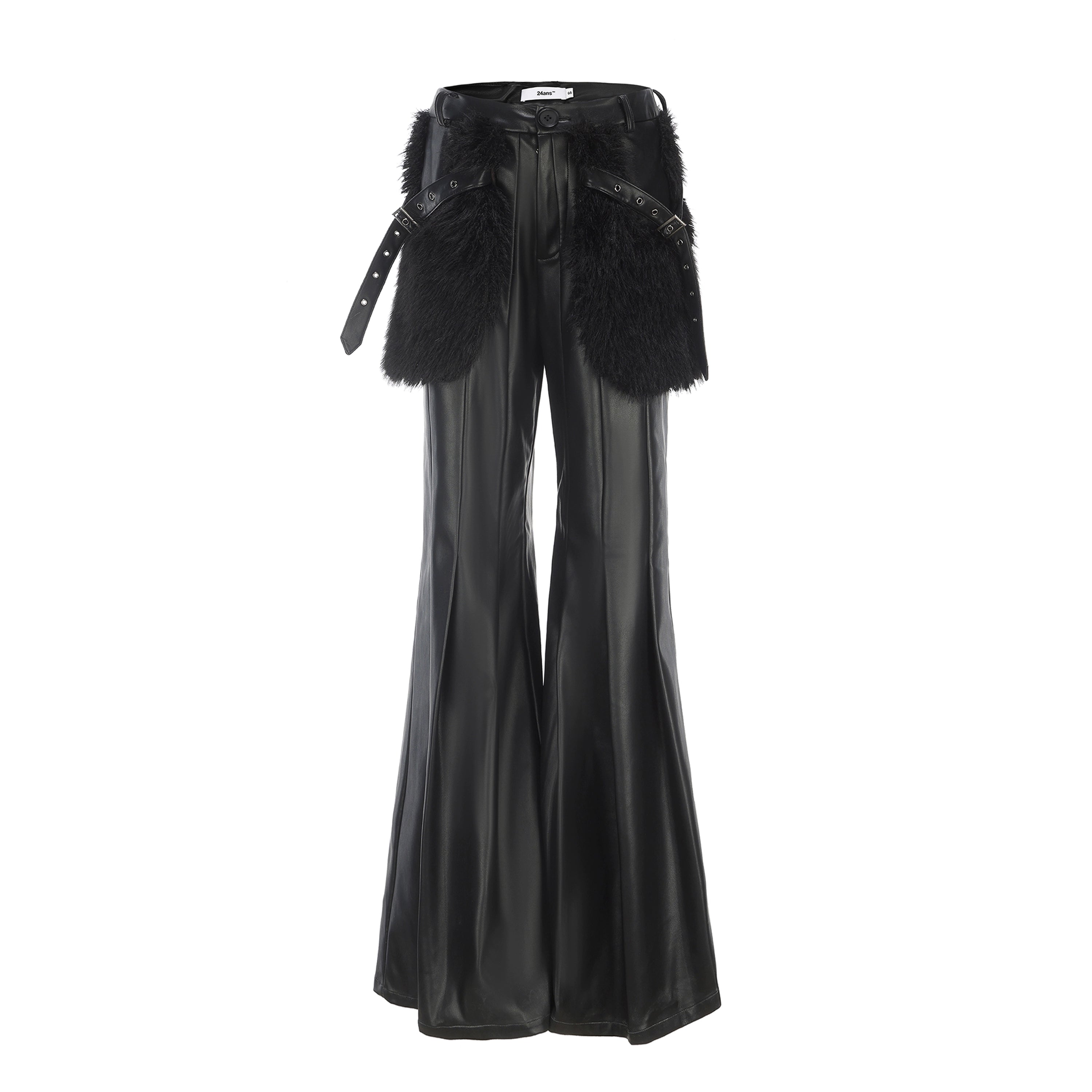 24ans_Suede_Flared_Trousers_With_Multi_Pleat_Detailing_MISSTT
