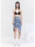 24ans Textured Denim Midi Skirt