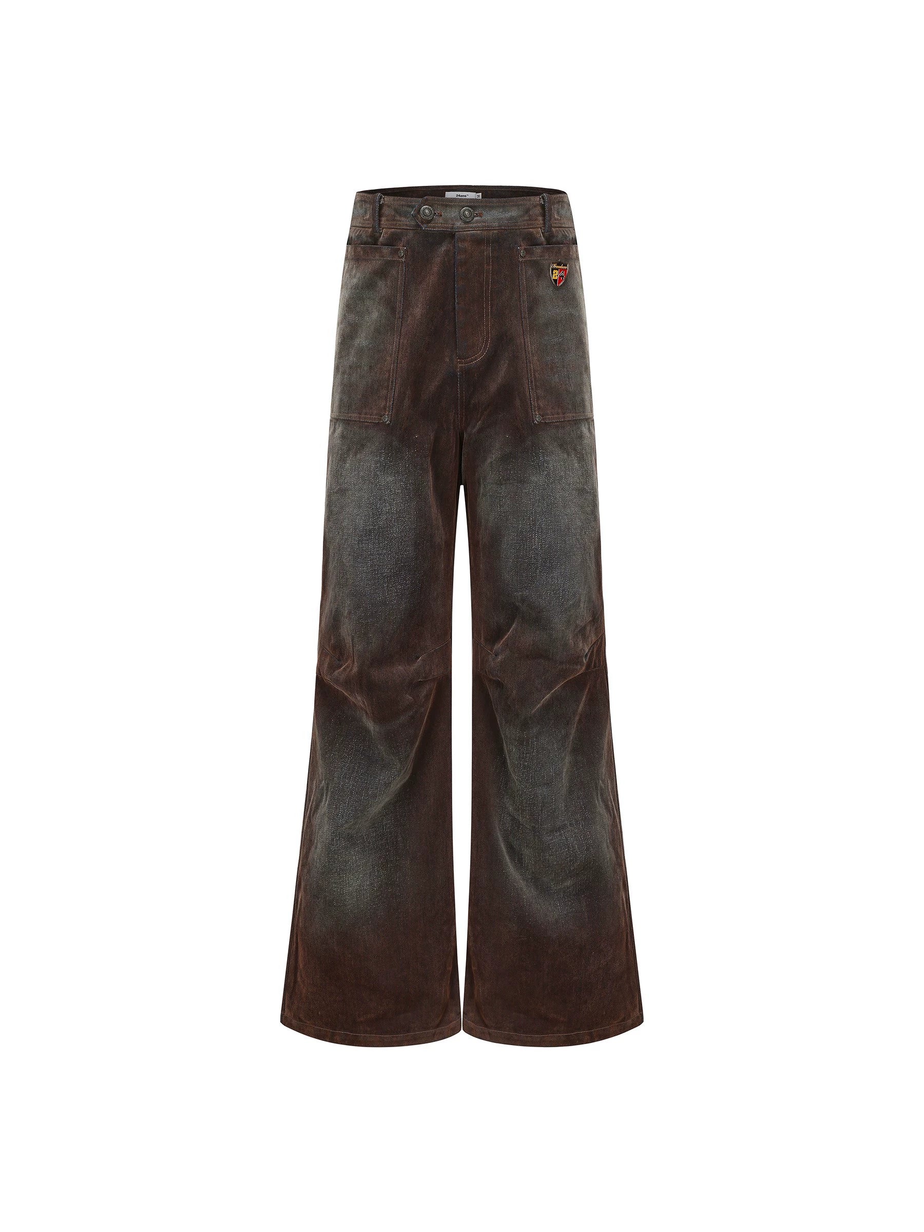 24ans_Tie_Dye_Vintage_High_Street_Brown_Jacket_Trousers_Set_MISSTT