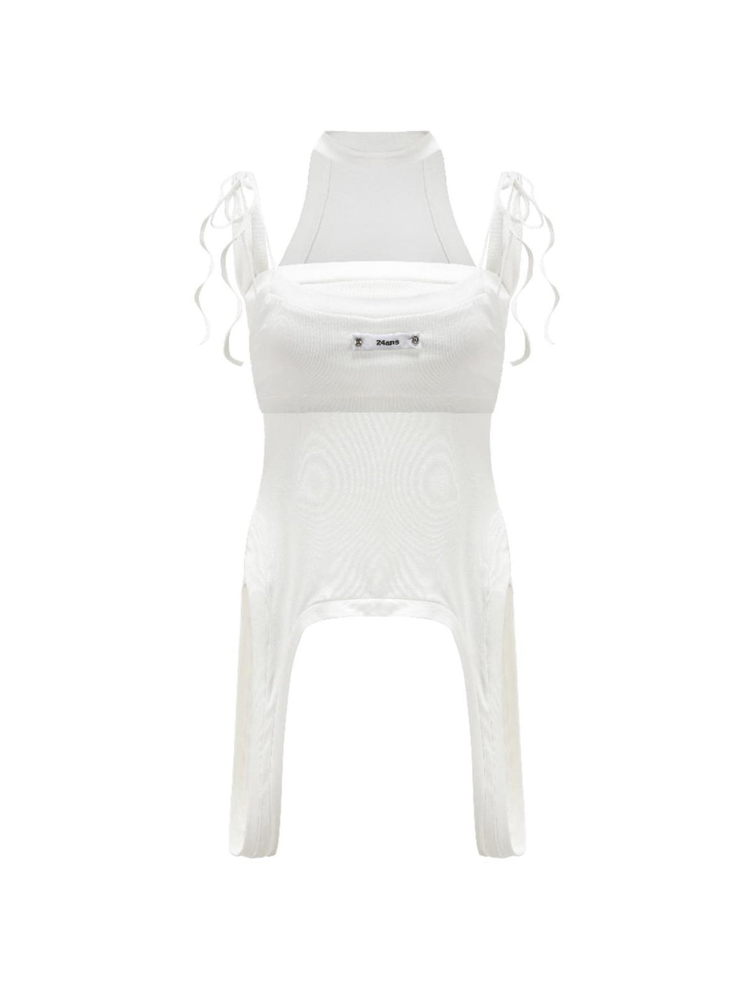 24ans Two-Piece Inverted Halter Slip Set