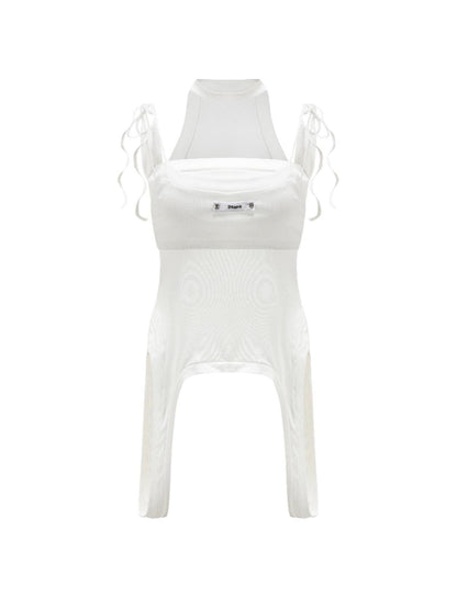24ans Two-Piece Inverted Halter Slip Set