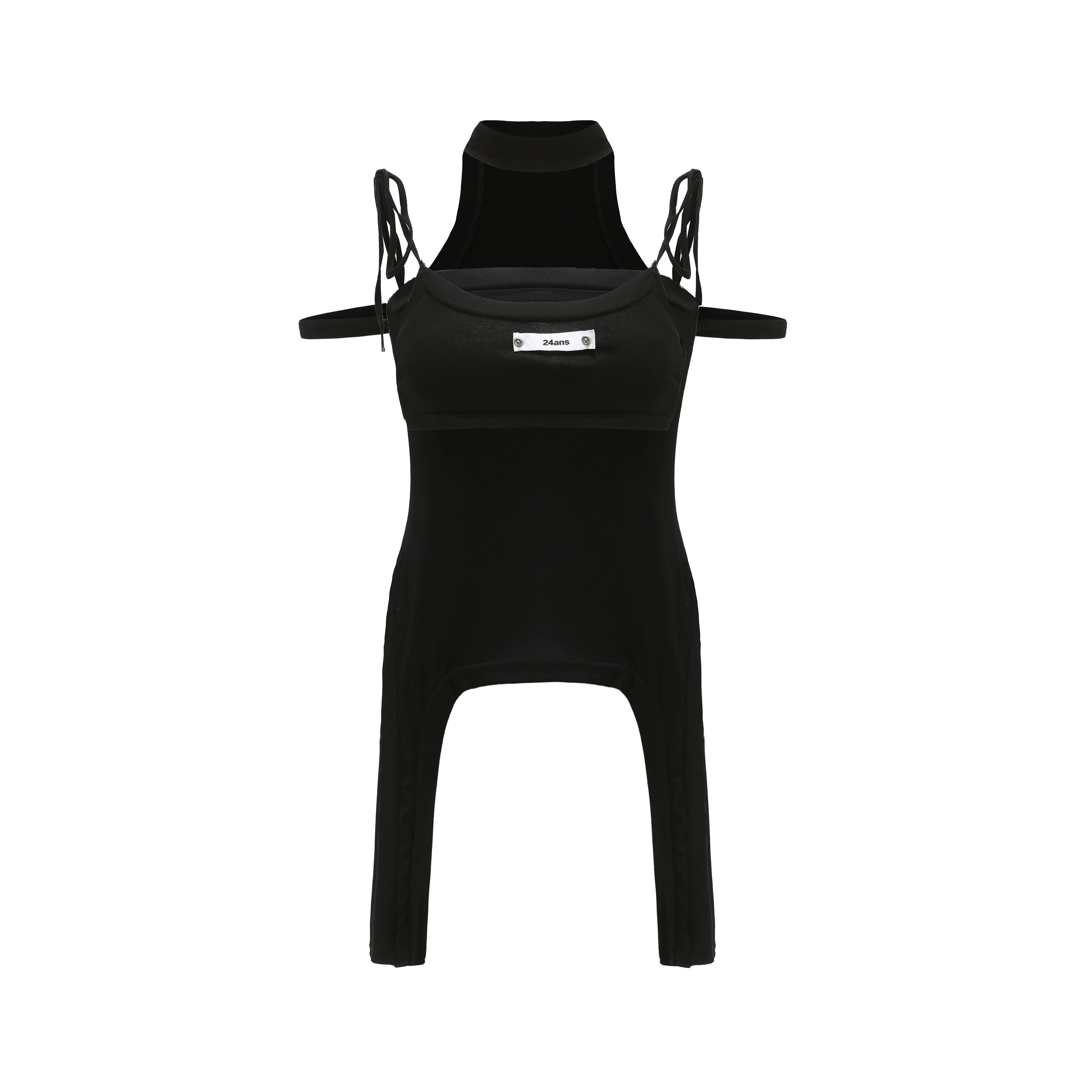 24ans Two-Piece Inverted Halter Slip Set MISSTT
