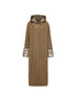 24ans Two Sided Hooded Long Coat In Cotton Blend MISSTT
