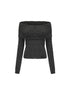 24ans Two Tone Alpaca Sweater Versatile Crewneck To Off Shoulder MISSTT