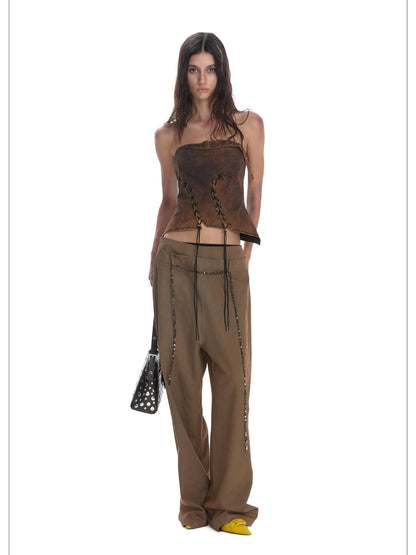 24ans Two Tone Corset Bustier Top