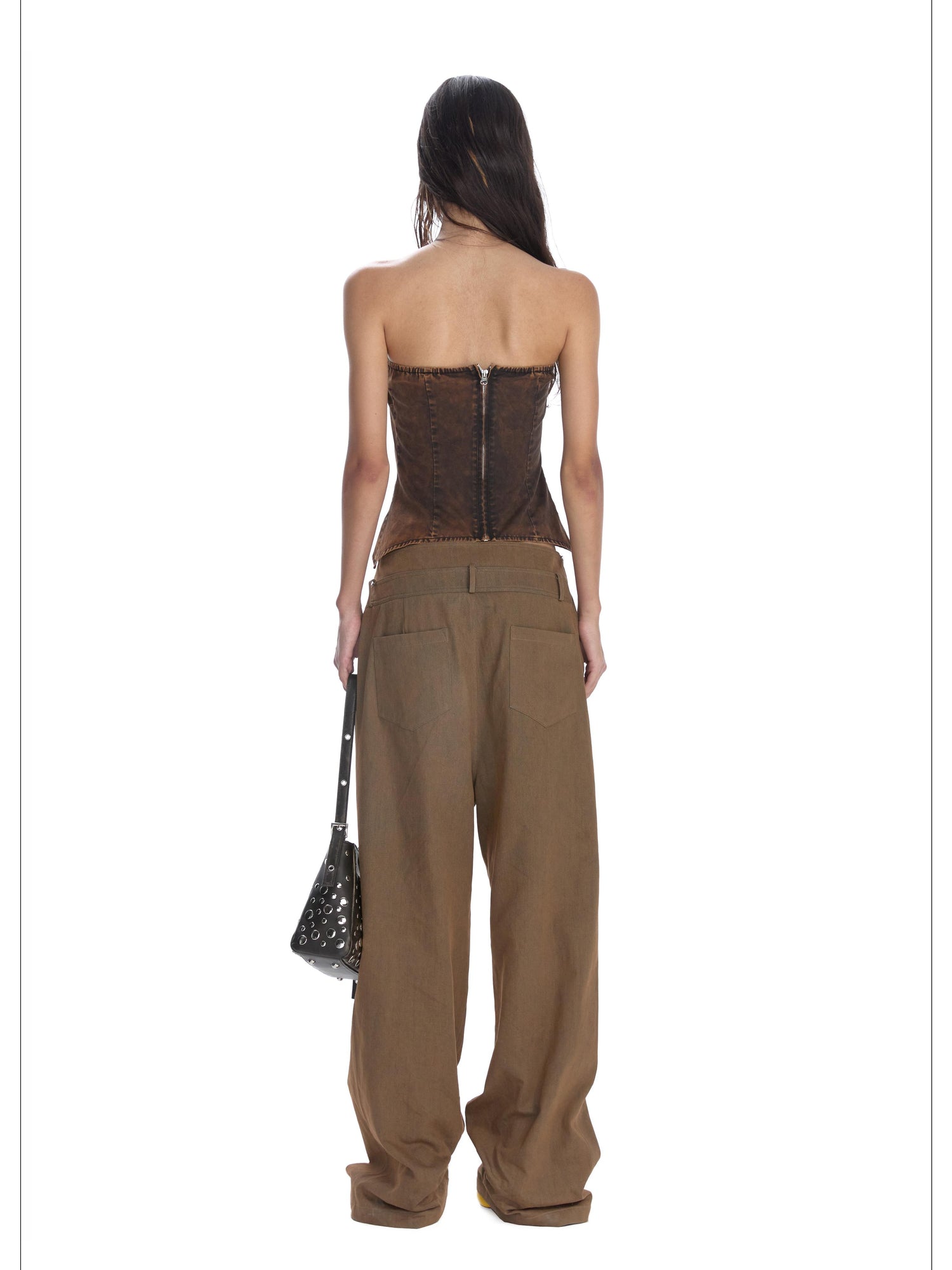 24ans Two Tone Corset Bustier Top