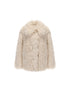 24ans Two Tone Dyed Faux Fur Jacket Punk Style MISSTT