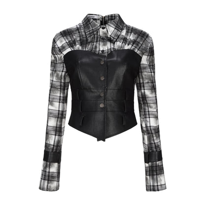 24ans_Two_Way_Off_Shoulder_Plaid_Crop_Shirt_MISSTT