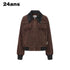 24ans Utility Jacket With Metal Ring And Washed Texture MISSTT