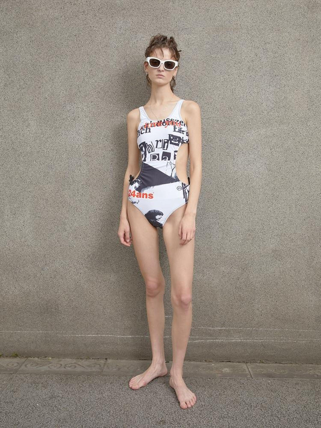24ans Vacationing Floral Print Swimsuit