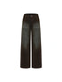 Vintage Wash Slim Fit Flock Denim Jeans