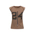 24ans Vintage Washed Button Down Shoulder Pad Vest MISSTT