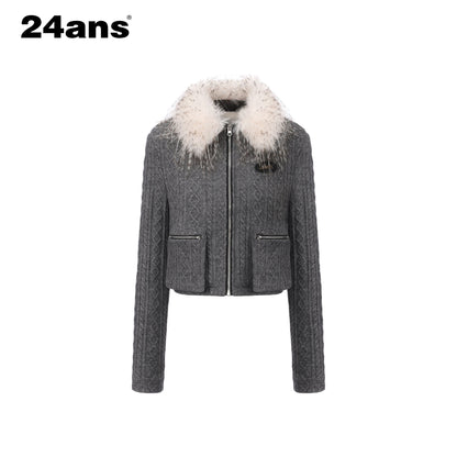 24ans_Warm_Fleece_Lined_Casual_Pullover_Zip_Front_Women_Acrylic_Knit_Jacket_MISSTT