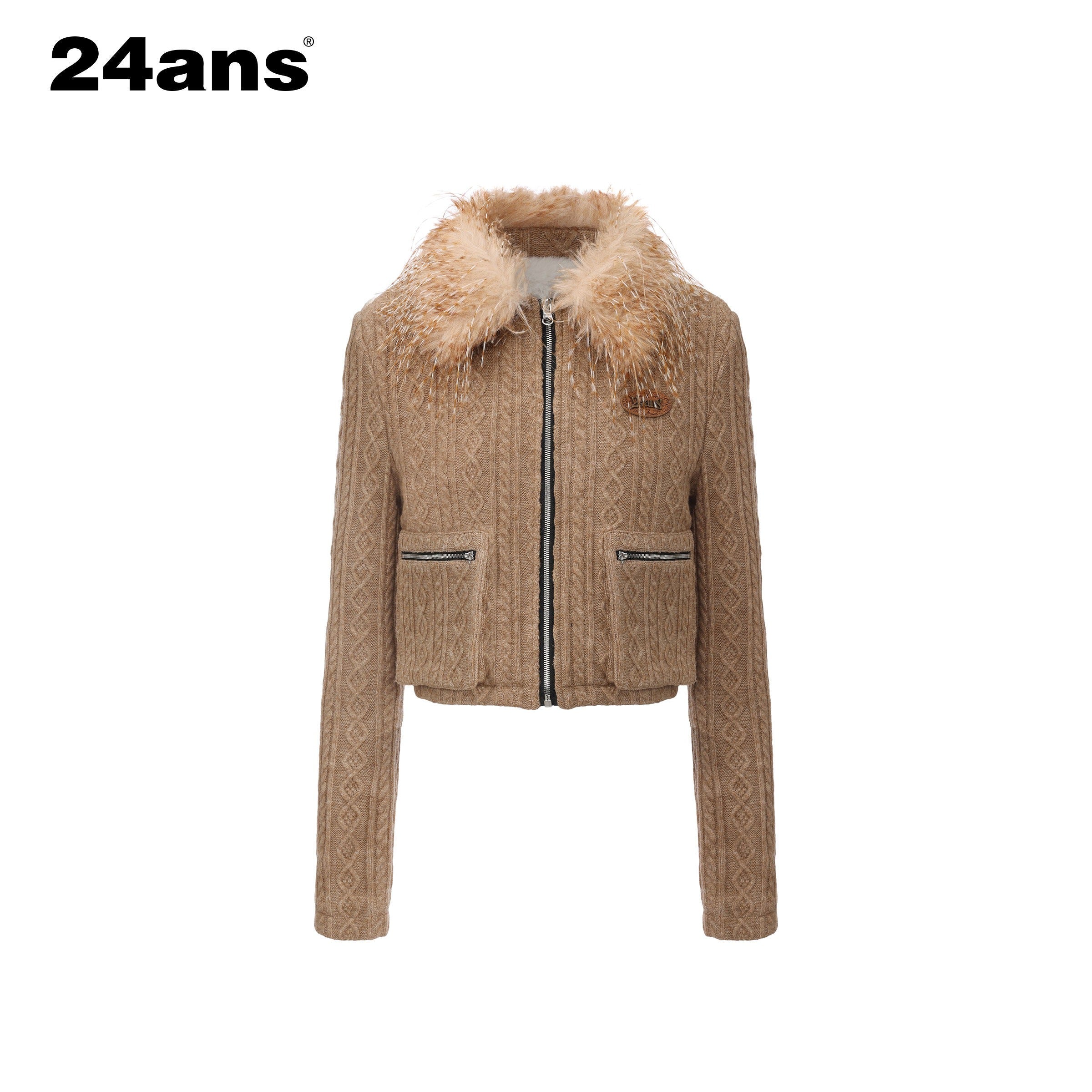 24ans_Warm_Fleece_Lined_Casual_Pullover_Zip_Front_Women_Acrylic_Knit_Jacket_MISSTT