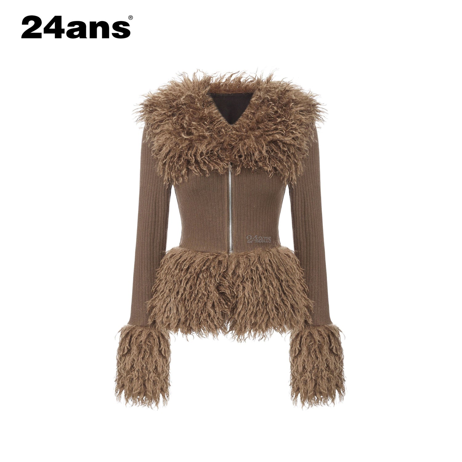 24ans_Washed_Stretch_Cotton_Blend_Sexy_Panel_Zipper_Long_Sleeve_Women_Cardigans_MISSTT