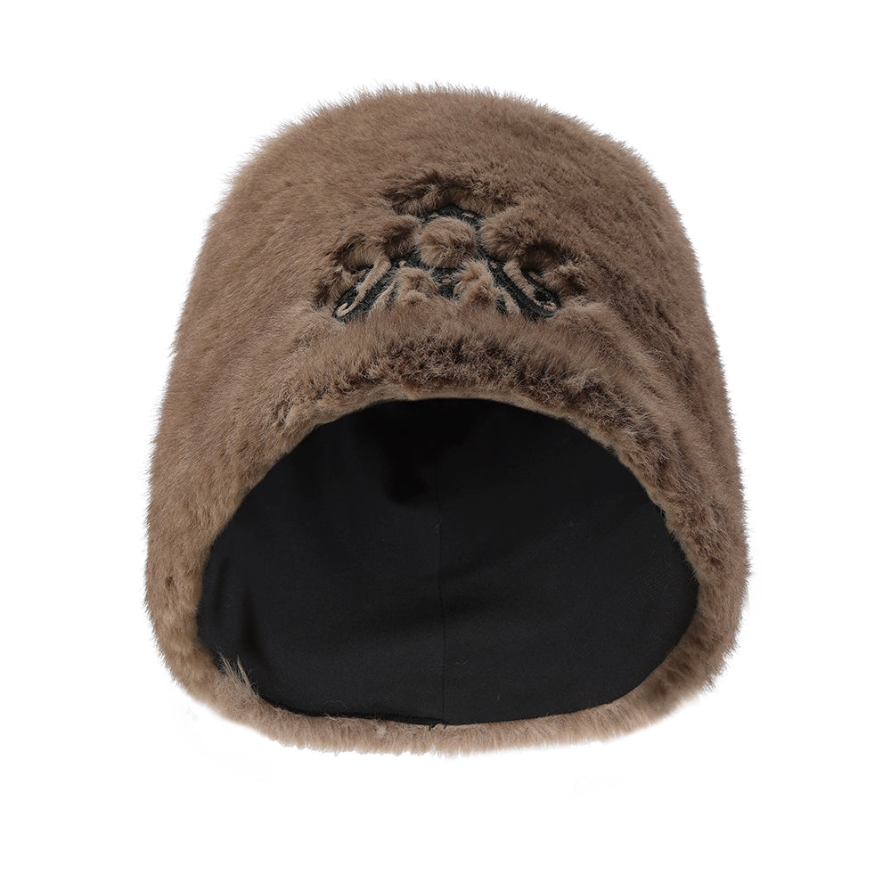 24ans_Winter_Women_Trapper_Hat_With_Gloves_Set_Brown_MISSTT