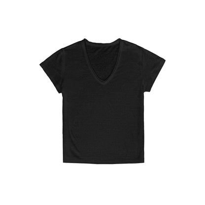 Northbutsouth_Multicolor_Snowflake_V-neck_Rolled_Hem_Women&